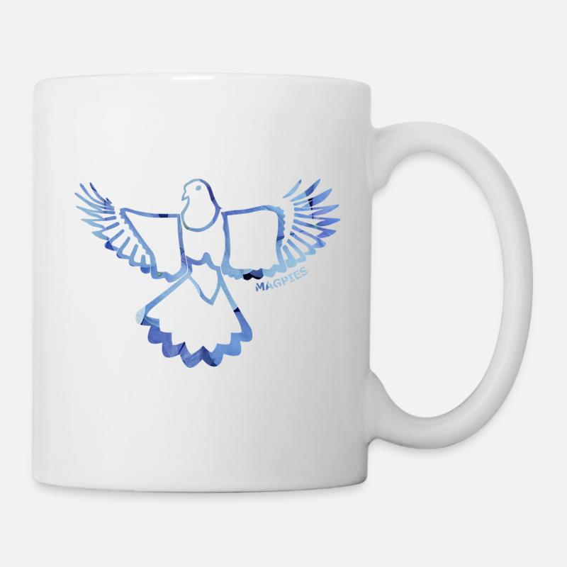 Newcastle Magpies - Cool Blue - Tasse - Weiß