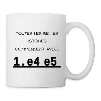 Cadeau échec humour joueur échec echecs - Mug blanc - blanc - Droite