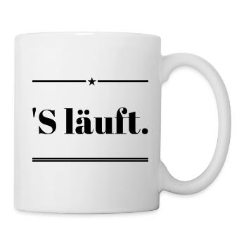 S' LÄUFT! Cool new design, super saying - Mug - white - Right