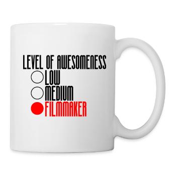Niveau de génialité, Cinéaste 2 - Mug blanc - blanc - Droite