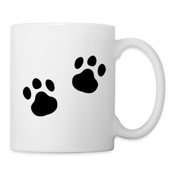 Paw print Meow Paw Gift Idea Cat - Mug blanc - blanc - Droite