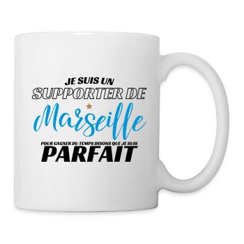 marseille foot marseillais football humour - Mug blanc - blanc - Droite