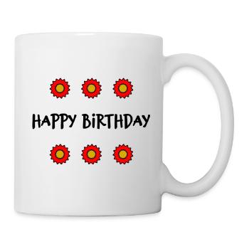 JAHRESTAG. ALLES GUTE ZUM GEBURTSTAG!. ALLES GUTE ZUM GEBURTSTAG!. - Tasse - Weiß - Rechts