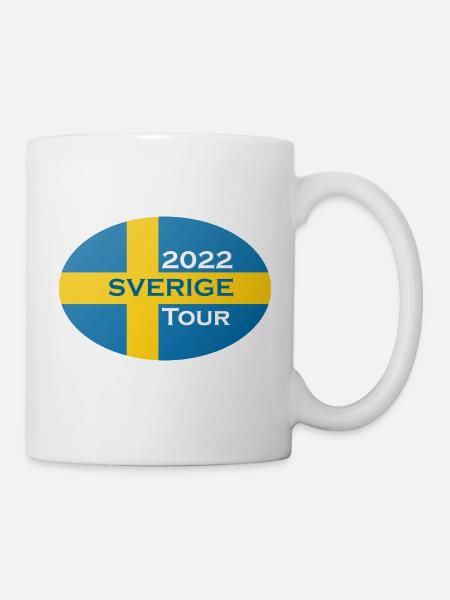 sverigetour2022 oval - Mug - white