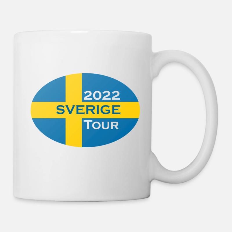sverigetour2022 ovale - Mug blanc - blanc