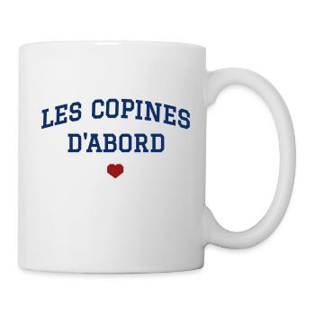 Les copines d'abord - cœur - Mug blanc - blanc - Droite