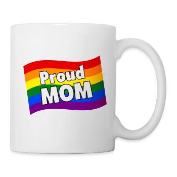 PFLAG Fière maman d’un fils gay fille lesbienne LGBTQ - Mug blanc - blanc - Droite