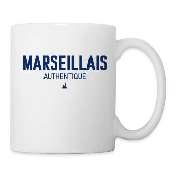 Marseillais authentique - Mug blanc - blanc - Droite