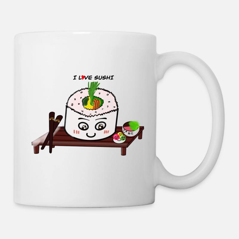 L’amour des sushis - Mug blanc - blanc