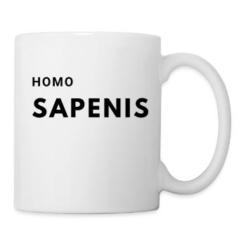 homo sapenis, funny sayings for men and women - Mug - white - Right