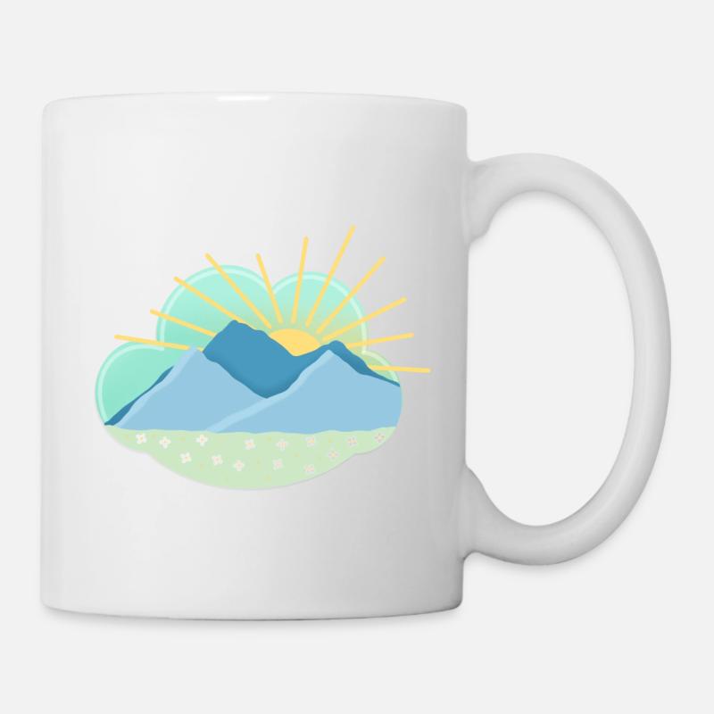 Mountains - Tasse - Weiß