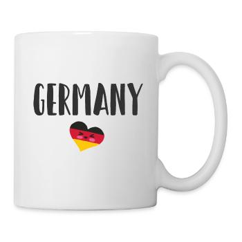 Allemagne Maillot de football Drapeau allemand - Mug blanc - blanc - Droite