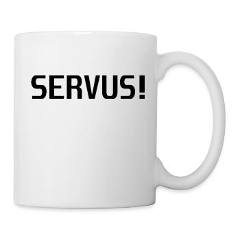 servus! - Tasse - Weiß - Rechts