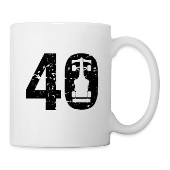 40 Formula Racing Motorsport - Tasse - Weiß - Rechts