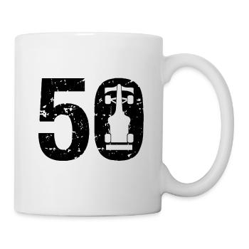 50 Formula Racing Motorsport - Tasse - Weiß - Rechts