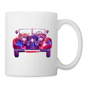 Red-Blue Classic Classic Car - Mug - white - Right