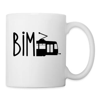Bim / Wienerisch Straßenbahn - T-Shirt - Tasse - Weiß - Rechts