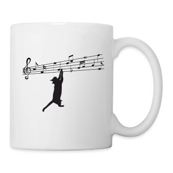music and chat - Mug - white - Right