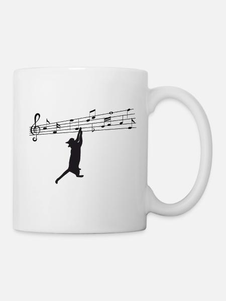 Musik und Chat - Tasse - Weiß