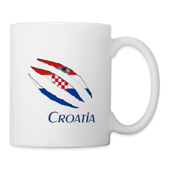 Kroatien Fahne flag from croatia - Tasse - Weiß - Rechts