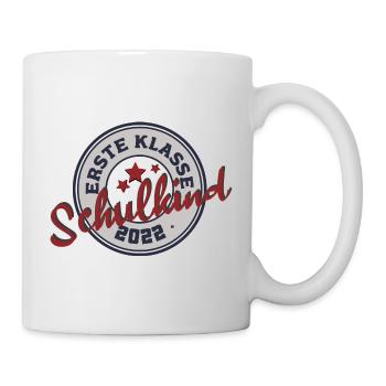 Kinder Schulkind 2022 Erste Klasse Einschulung - Tasse - Weiß - Rechts