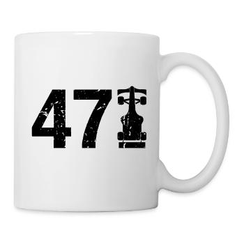 47 Formula Racing Motorsport - Tasse - Weiß - Rechts