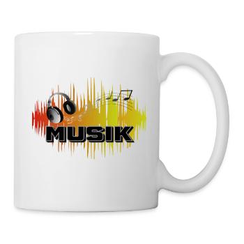 Musik Bunt - Tasse - Weiß - Rechts