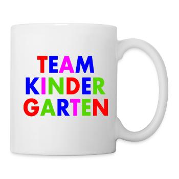 Team kindergarten - Tasse - Weiß - Rechts