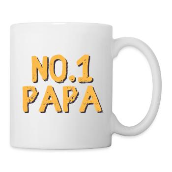 Papa numéro 1 cadeau fête des pères - Mug blanc - blanc - Droite