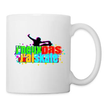J'peux pas j'ai skate - Mug blanc - blanc - Droite