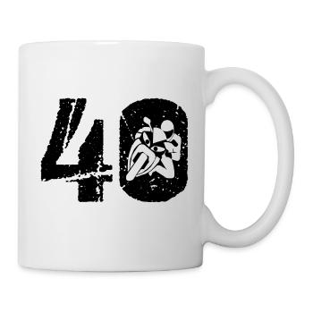 Motorcycle 40 Motorcyclist Moto - Mug - white - Right