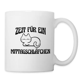 Zeit für ein Mittagschläfchen - Tasse - Weiß - Rechts