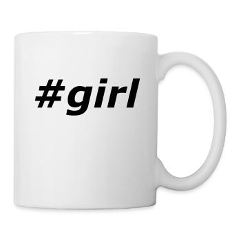 #girl - Mug blanc - blanc - Droite