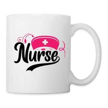 Infirmière-Médecin-Médical-Soins infirmiers-Hôpital-Rn-Rétro - Mug blanc - blanc - Droite