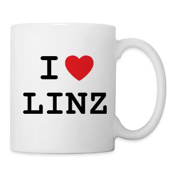 I Love Linz - Linz T-Shirt - Mug - white - Right
