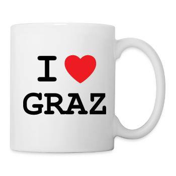 I Love Graz - Ich liebe Graz - Mug - white - Right