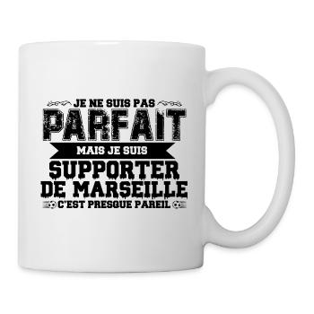 Je Suis Un Supporter De Marseille Parfait OM - Mug blanc - blanc - Droite