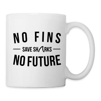 Pas d’ailerons Pas d’avenir Sauver le requin - Mug blanc - blanc - Droite