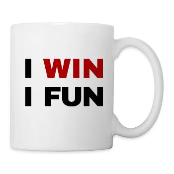 i win i fun - Tasse - Weiß - Rechts