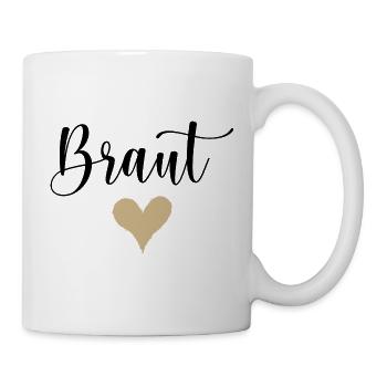 JGA 22 Braut Shirt - Tasse - Weiß - Rechts
