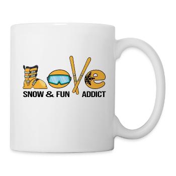 ski pistensau alpin shihase ski-love - Mug - white - Right