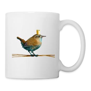 Zauni Zaunkönig - Tasse - Weiß - Rechts