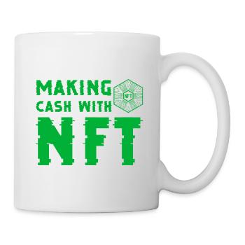 Making cash with NFT - Mug blanc - blanc - Droite