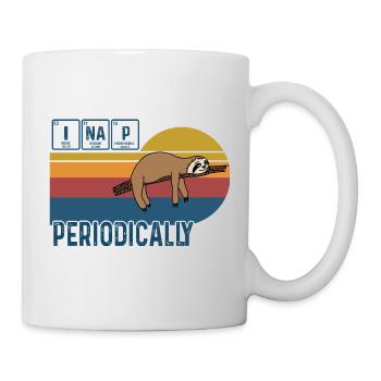 I Nap Periodically Vintage Funny Science Sloth - Mug - white - Right