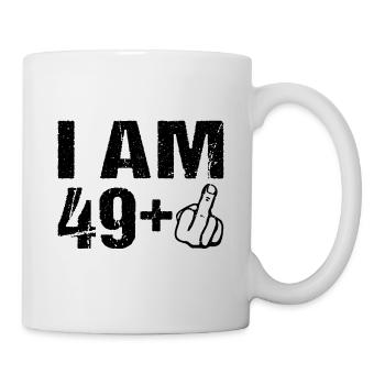 I on the 49+ 50th birthday Humor 50 years - Mug - white - Right