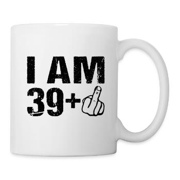 Je sur le 39+ 40ème anniversaire Humour 40 ans - Mug blanc - blanc - Droite