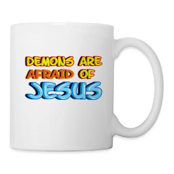 Jesus Christ Has Victory Over Demons - Mug - white - Right