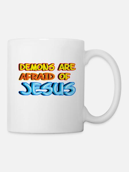 Jesus Christ Has Victory Over Demons - Mug - white