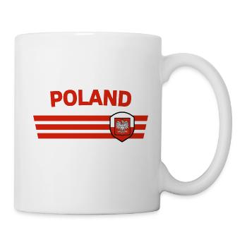 Poland fan tshirt/trikot for global competitions - Mug - white - Right