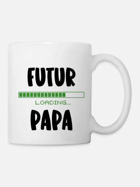 futur papa - Mug blanc - blanc